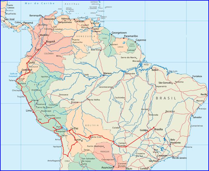 Mapa Viagem Cortado